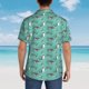 thumbnail image 4 of Balery Great White Shark Camisas hawaianas de manga corta para hombre, camisas playeras de corte holgado, camisas de vacaciones con botones,Medium, 4 of 7