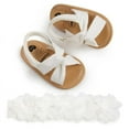 thumbnail image 2 of Baby Girl Sandals Summer Beach Shoe with Headband Set, 2 of 3