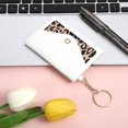 thumbnail image 4 of 1 Pack Birth Control Pill Case Sleeve Packet 4.3 X 3 Inch PU Leather Wallet Pill Holder Privacy Protection Birth Control Pill Wallet with Key Ring for Pill Card Organizer, White, 4 of 7