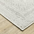 thumbnail image 5 of Oriental Weavers Montecito Area Rug - 094W8 - 2'3" x 7'6" - in White/ Grey - Classic Casual Style, Stain Resistant, Family and Pet Friendly , Entryway, Hallway Runner Rug, 5 of 5