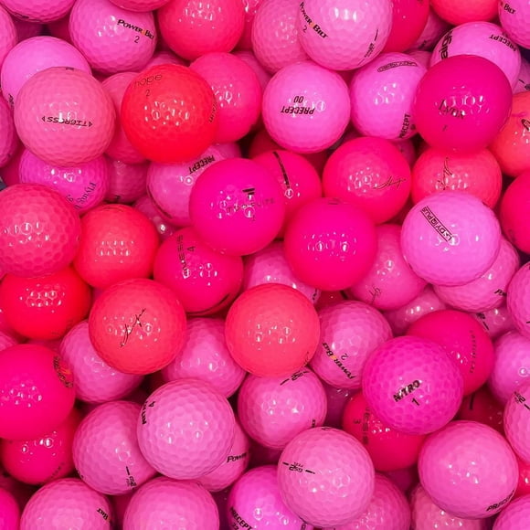 Mulligan - 72 balles de golf récupérées mix 5A/4A, roses