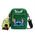 thumbnail image 1 of Cute Disney Stitch Children Shoulder Diagonal Bags Anime Cartoon Canvas Small Square Bag for Student Kids Women's Backpack Gift Gao Jinjia LED, 1 of 2