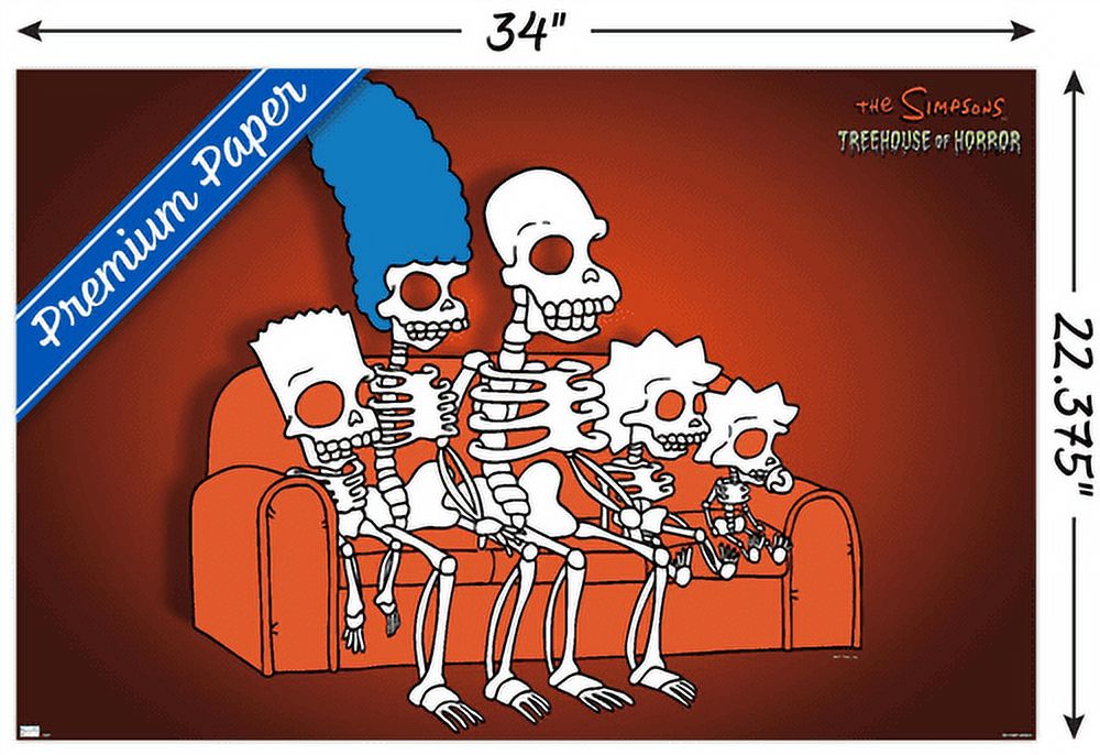 The Simpsons: Treehouse of Horror - Family Bones Wall Poster, 22.375" x 34"