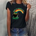 thumbnail image 2 of Camisetas con estampado del Día de San Patricio y cuello redondo para mujer, blusas femeninas cómodas a la moda, Tops Fridja bn890, 2 of 6