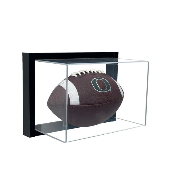 Framed UV Protecting Acrylic Wall Mounting Full Size Football Display Case