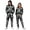 2 - Black, variant on Unisex Adult Halloween Skeleton Jumpsuit Onesie Halloween Party One Piece For Women Men