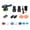 2pcs battery set, variant on 145mm electric sander Power Brushless Random Orbital Sandpaper Machine Lithium-Ion Polishing Machine For Car Wood Works ,Widely Use