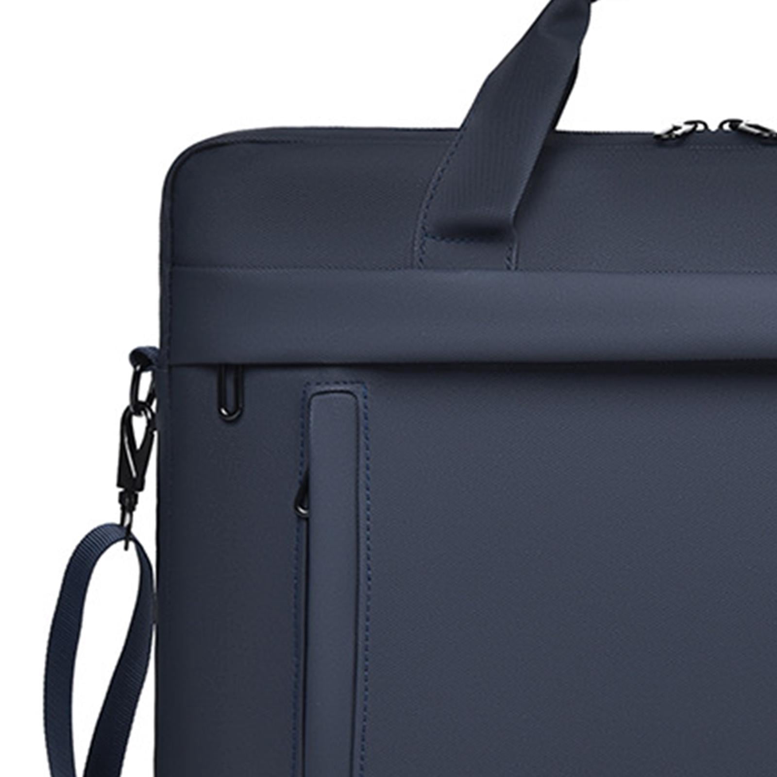 Wzmzjy Laptop Briefcase Shockproof Computer Carrying Bag for Business Travel Office Blue