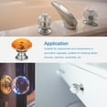 thumbnail image 5 of 25mm Crystal Knobs Drawer Door Diamond Shaped Pulls Handles Orange 10 Pack, 5 of 5