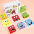 thumbnail image 1 of Educational toys for children - Emotional changes, expression puzzles, cube games, board games UYY, 1 of 5