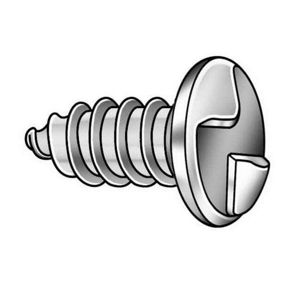 Tamper-Pruf Screws Sheet Metal Scrw,#14,Zinc,2"L,PK25 151260