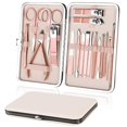 thumbnail image 1 of Juego de cortaúñas, juego de pedicura de manicura de 18 piezas, herramientas de cortaúñas de acero inoxidable para damas, kit de cuidado de uñas de belleza de viaje profesional para viajes en el hogar JFHHH pequeña, 1 of 1