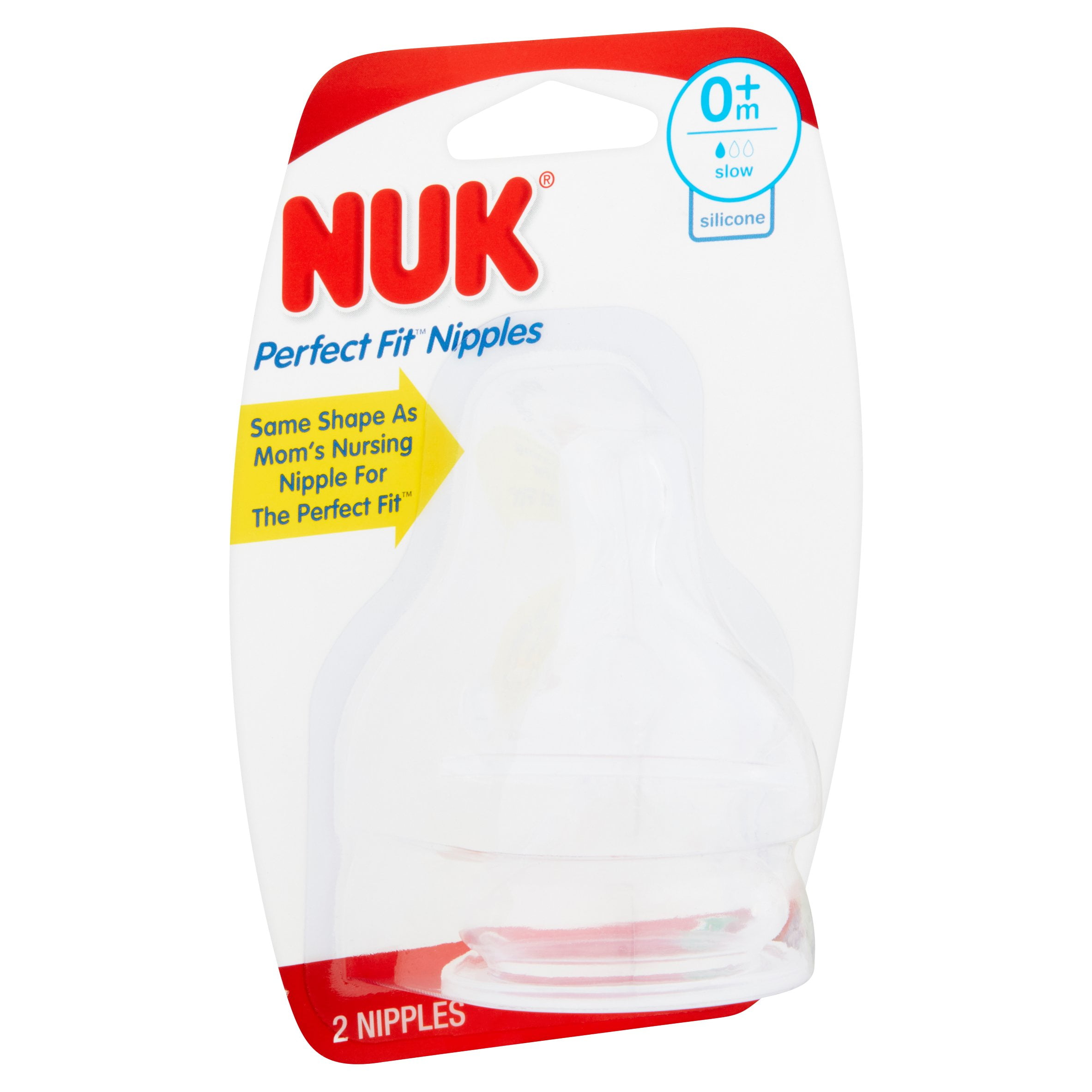 NUK Perfect Fit Slow Flow Silicone 