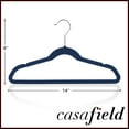 thumbnail image 5 of Casafield 50 Velvet Kid's Hangers for Children's Clothes, 14" - Royal Blue, 5 of 7