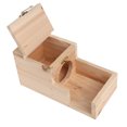 thumbnail image 3 of Ropa de cama para hámster, cama de madera para hámster, nido de descanso para hámster pequeño, cama de madera para hámster, confiable y duradera, 3 of 8