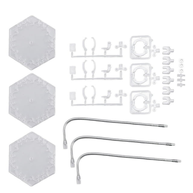 Action Figure Stand, 3 Pack ABS Stainless Steel Bendable Doll Figure Support Display Holder Base for 6 Inch Models