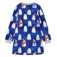 thumbnail image 6 of Girls' long-sleeved dress Scarf Snowman Girls' A-line dress with ribbed cuffs Soft and comfortable, 6 of 6