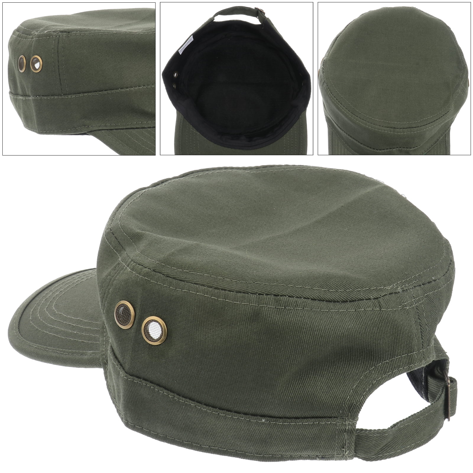 NUOLUX Hat Flat Cap Sports Cotton Cadet Fortress Scout Train Cinch 