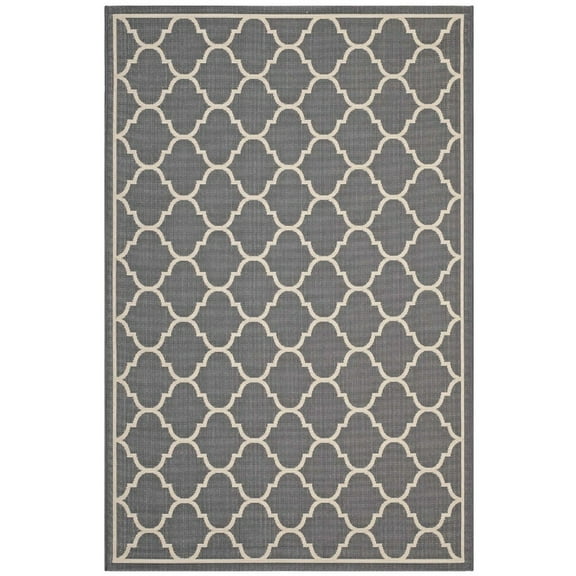 Avena Moroccan Quatrefoil Trellis 8x10 Indoor and Outdoor Area Rug R-1137B-810