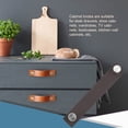 thumbnail image 4 of Cajón de cuero Pulls Armarios Gabinetes Cajones Manejos Moderno Cocina Puertas Puertas Casa Raro Mano Reemplazable Pieza Regalos Dark Brown Speravity HA059824-05, 4 of 7