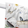 thumbnail image 4 of Spring Mushrooms Swag Valances for Windows 2 Pack, Kitchen Window Curtains 36 Inch Length, Farmhouse Pastoral Botanical Watercolor Privacy Swag Curtains for Living Room/Bathroom 36"x36", 4 of 8