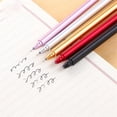 thumbnail image 4 of 6x 0.5mm Black Ink Neutral Pen Metallochrome Signature Pen Quick-Drying Gel Pen School Supplies for Student Teach, 4 of 4