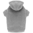 thumbnail image 1 of Sudadera con capucha para perros grandes, color gris, talla L, 1 of 7