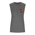 thumbnail image 5 of Men's Summer Hawaiian Printed Surf Beach Tank Top, Casual Loose Breathable Sleeveless Shirt, Gray, S, 5 of 6