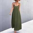 thumbnail image 2 of New Summer Plus Size Dresses for Women 2024 Fashion Sexy V-neck Backless Suspender Dress Beach Skirt, 2 of 8