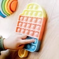 thumbnail image 5 of Juguete antiestrés Rainbow Pop It de 6 piezas, juguete sensorial Push Pop-up Bubble Fidget, adecuado para niños y adultos, alivio del estrés Fidget Popper - 6 formas para, 5 of 5