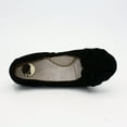thumbnail image 4 of Soft Leather Ballet Flat with Flowerlike Bow - 1936 Boutique Style 811-13, 4 of 20