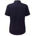 thumbnail image 2 of Russell Collection Ladies/Womens Short Sleeve Poly-Cotton Easy Care Poplin Shirt, 2 of 2