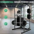 thumbnail image 3 of Squat Rack Stand with 1200 lbs Capacity - Compatible with Standard and Olympic Barbells for Home Gym Sessions, 3 of 7