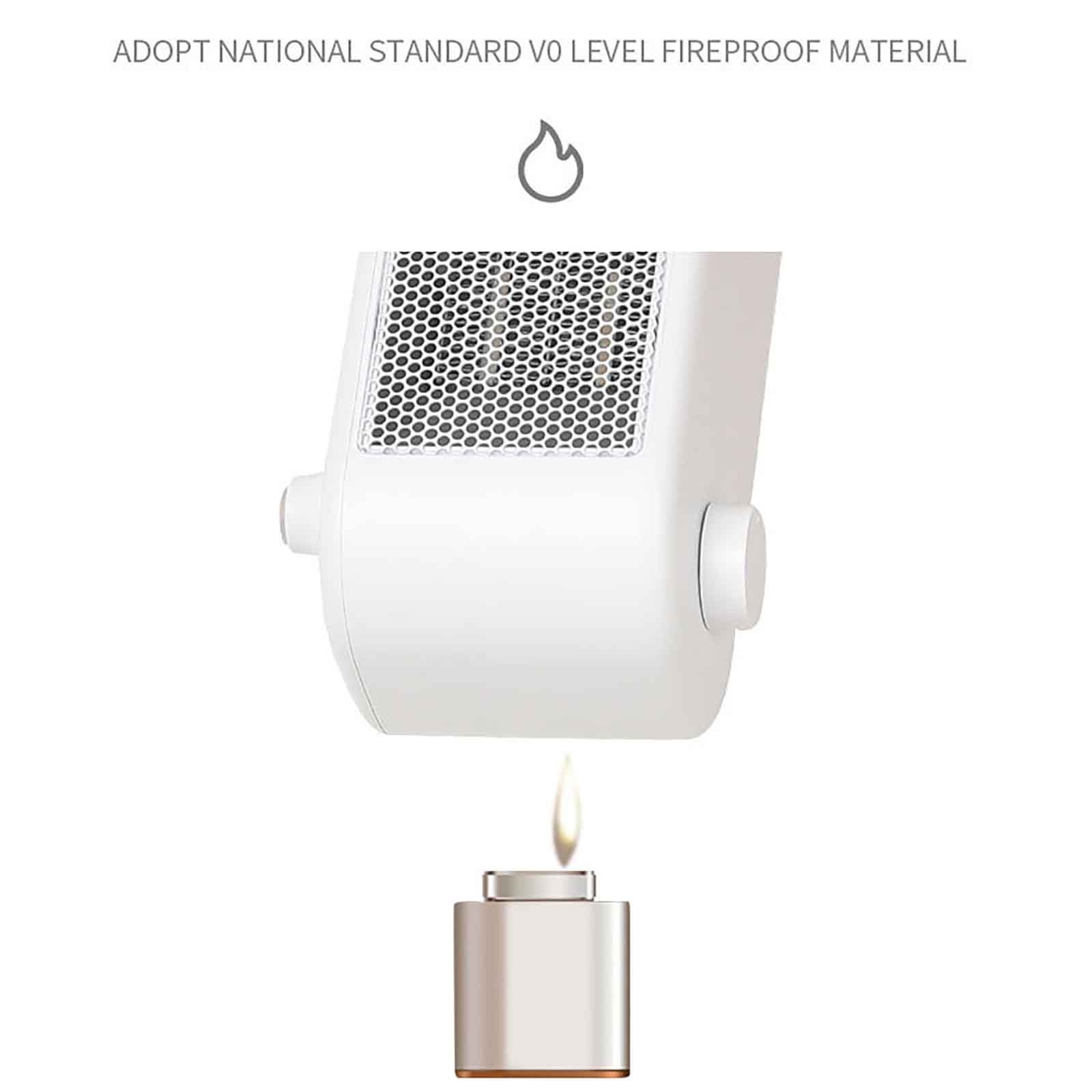 Desktop Small Heater Mini Office Indoor Portable Winter Foot and Hand Warmer Quiet 300W and 500W Energy Efficient Space Heater with Overheat Protection for Home and Work