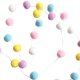 thumbnail image 3 of Hilo de bola de fieltro hecho a mano, guirnalda colorida única, adornos colgantes para habitación de niños, decoración colgante para el hogar 2 piezas Yuarrent JJ24317-04, 3 of 6