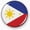 Flexible, variant on Philippines Flag 3D Domed Car Emblem Badge Sticker – Metal Bezel