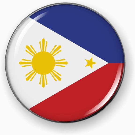 Philippines Flag 3D Domed Car Emblem Badge Sticker – Flexible