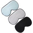 thumbnail image 2 of EeaseCA 3pcs Sleep Eye Mask Eyeshade Mulberry Silk Elastic Strap Eye Cover Blindfold, 2 of 8