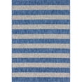 thumbnail image 1 of Unique Loom Outdoor Striped Collection Rug 7' x 10' Rectangle Blue/Ivory, 1 of 2