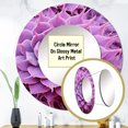 thumbnail image 3 of Designart "Pale Purple Cactus Royalty" Cactus Rund Mirror For Wall Decor - Large Purple Round Print Mirror - Round Traditional Mirror - Wall Mounted Round Large Mirror - 23" x 23", 3 of 6