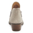 thumbnail image 2 of LUCKY BRAND Womens Gray Zig Zag Pattern V Cutouts Zipper Accent Comfort Fhuna Almond Toe Block Heel Zip-Up Leather Booties 6 M, 2 of 4