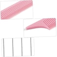 thumbnail image 2 of 2 Pcs Stainless Steel Tail Comb Hair Brush Set Hair Teasing Comb Rat Tooth Comb Detangle Hair Comb Outfit Sets Haircutting Comb Picking Comb Barber Hair Combs Steel Needle Pink Wig, 2 of 5