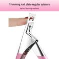 thumbnail image 5 of FSTDelivery Nail Stuff for Beginners, Nail False Nail Nail Special Scissors Scissors, French Nail Clippers U-flat Cut Nail, DIY Nails at Home, Nail Supplies, Christmas Birthday Gifts for Women, 5 of 8