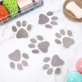 thumbnail image 3 of 10 pegatinas antideslizantes para bañera con diseño de huellas de patas, color gris, 3 of 5