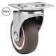 thumbnail image 3 of 4pcs Swivel Caster Wheels Heavy Duty Furniture Mute Soft Rubber Casters (without Brake), 3 of 3