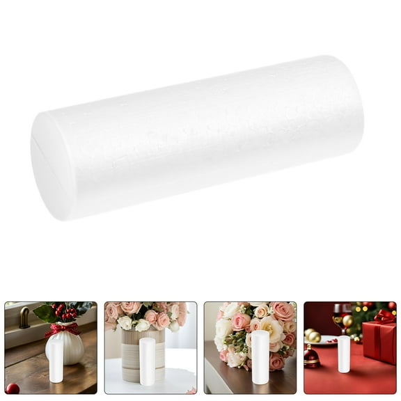 HONMEET 6Pcs White Floral Foam Cylinders for Crafting Versatile DIY Flower Arrangement Supplies