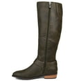 thumbnail image 3 of Brinley Co. Womens Wide Calf Knee-high Buckle Riding Boot, 3 of 8