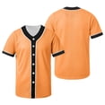thumbnail image 2 of WPPGONE Kids Boys Athletic Button Down Shirt V Neck Short Sleeve Active Top Classic Baseball Style Mesh Fabric Breathable Sportswear Team Practice Playwear Casual Jersey Apparel, 2 of 6