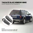thumbnail image 3 of Liftgate Glass Hinge, 6L2Z-78420A69-AA 2PCS Tailgate Glass Window Hinge Black  For Vehicle, 3 of 8