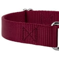 thumbnail image 7 of Country Brook Petz® Martingale Heavyduty Nylon Dog Collar and Double Handle Leash - Burgundy - Medium, 7 of 7